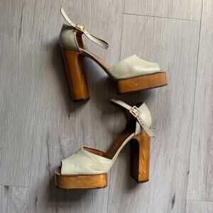 1970s Vintage Pancaldi Platform Heels Size 7